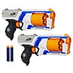 Action Bundle: Nerf N-Strike Elite Strongarm 2er-Pack + Elektronische Zielscheibe DX