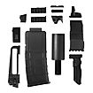 Blasterparts - SMG-Kit 2: Silencer Gun, Negro