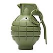 Granata a mano giocattolo verde - Granata LARP, manichino