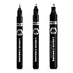 Molotow - Set di pennarelli: 1mm, 2mm, 4mm Cromo Liquido