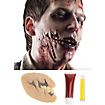 Prothèse en latex blessure de zombie
