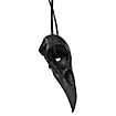Raven skull pendant with leather tong (11cm)