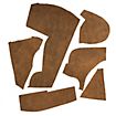 Suede leather remains - beige