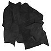 Suede leather remains - black
