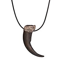 3D Print - Bear Claw Pendant with Leather Strap (10cm)