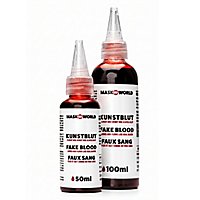 Artificial blood bottle with dosing tip 30 ml / 50 ml / 100 ml