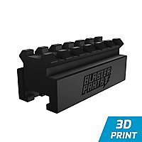 Blasterparts - Adattatore da barra NERF a Picatinny V2 - 6,5 cm