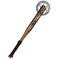 Endzeitwaffe - Baseballschläger mit Zahnrad, 87cm Larpwaffe