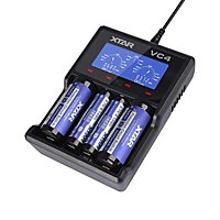 Li-Ion Oplader XTAR VC4 Voor Blasterparts Voltage Sets