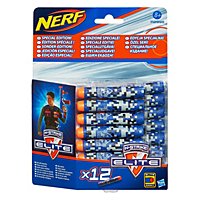 NERF - N-Strike Elite Blue Camouflage Special Edition Clip System Darts 12er Pack