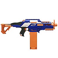 NERF LOT; LONGSHOT CS-6 BLASTER **ISSUE** + C-307a PULL-BACK