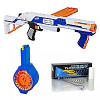 NERF Rampage, incluse parti di blaster - mega pack di tuning con molla di tuning, caricatore a tamburo