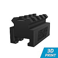 Slydev - Nerf to Picatinny-Rail Adapter V2 - 4,5 cm (black)