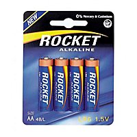 Rocket Alkaline AA Batterij 4-Pack Voor Blasters En Speelgoed - Bijv. Nerf Rayven, Stockade, Stryfe