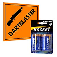 Rocket Alkaline D Batterij 2-pack Voor Blasters En Speelgoed - Bijv. Nerf Titan, Rhino-Fire, Havoc, Vulcan, Stampede
