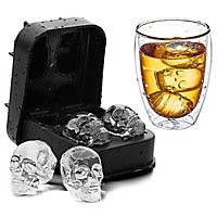 Small skull silicone mould for ice cubes, chocolate and baking 4-grid