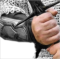 Vambraces & bracers made of carbon steel in historically accurate styles or official movie replicas: quick delivery, top customer service!