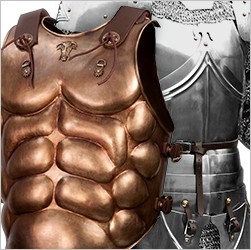 Von der Lorica Segmentata über das Hopliten Kürass bis zum Ritter Kettenhemd: Umfangreiches Sortiment an Brustpanzerungen aus Metall für die Rüstung!