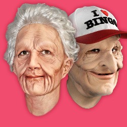 Realistische Masken und Gesichter aus Latex und Schaumlatex, Gesichter und Gesichts Masken, Gesichtsmasken