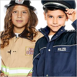 Déguisements de police et de pompier pour enfants