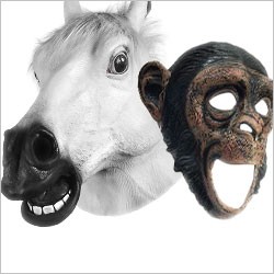 Animal Masks Made of Foam Latex. PVC or Vinyl