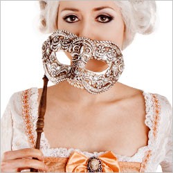 Original Venetian Carnival Masks - Stick Masks