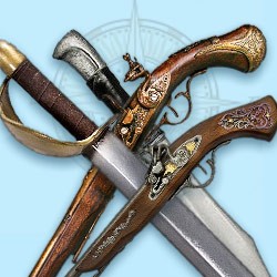Pirate sabers & pirate guns – buy pirate weapons