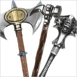 Maces, Hammers, Axes and other Melee Weapons Made of Foamed Latex