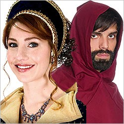 Mittelalter- und Renaissance Kopfbedeckungen