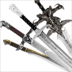 Latex & Foamed Swords: Swords Made of Latex. Long. Broad. Short Swords. One-Handed. Two-Handed