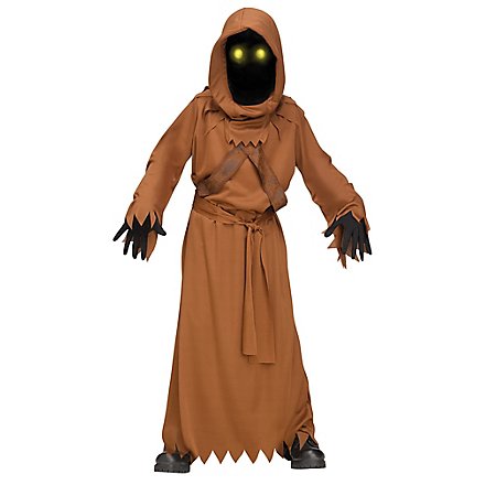Alien desert dweller with illuminated eyes child costume