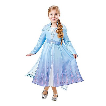 Anna and Elsa costume box with two children's costumes and two wigs ...