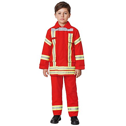 Feuerwehr Kostüm für Kinder rot