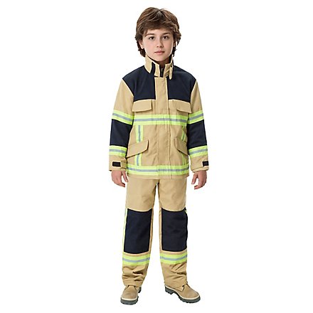 Feuerwehr Kostüm für Kinder sandfarben