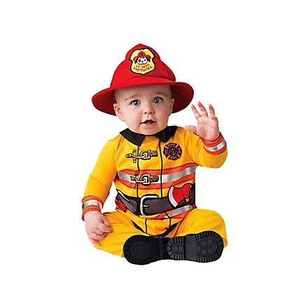 Feuerwehrmann Stramplerkostüm für Babys