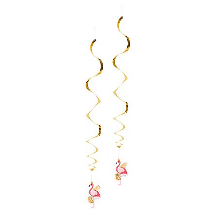 Flamingo Deco Spirals 2 pieces
