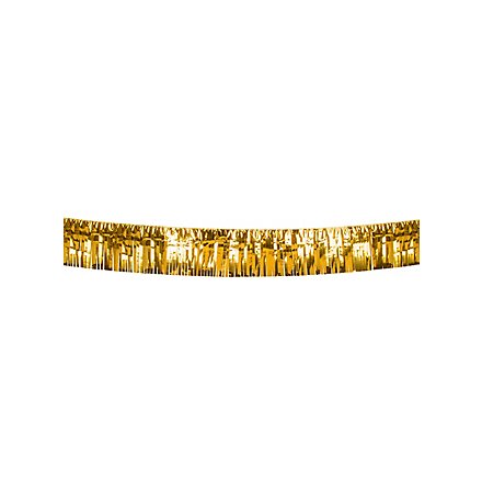 Fringed garland 6 meters gold