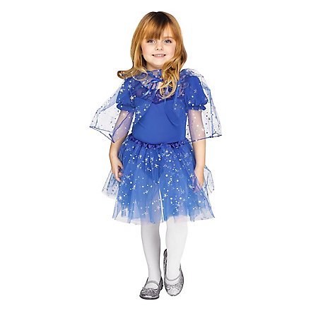 Glitter cape & tutu for kids blue