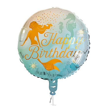Happy Birthday Folienballon Meerjungfrau