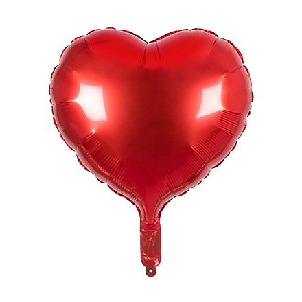Heart foil balloon red
