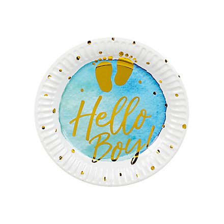 Hello Boy! paper plates 6 pieces