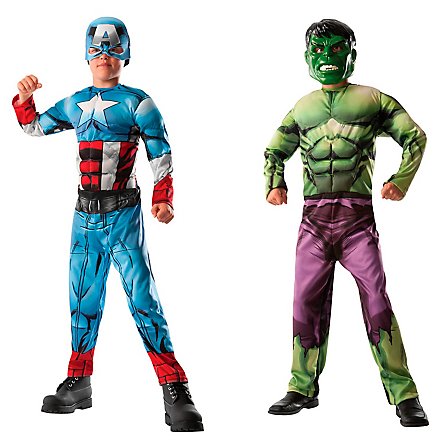 Hulk & Captain America Wende-Overall für Kinder