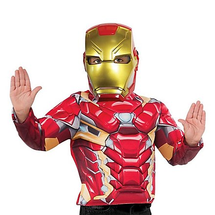 Iron Man Muskelshirt Kostümset
