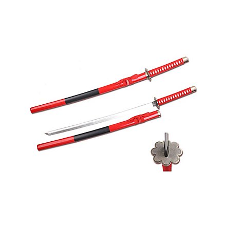 Katana Schwert aus Kunststoff rot