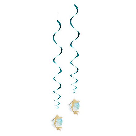 Meerjungfrau Dekospiralen 2 Stück