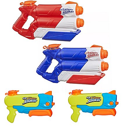 Nerf Super Soaker Ultimatives Action 4er-Wasserblaster-Set