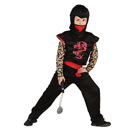 Ninja Kinderkostüm Roter Drache