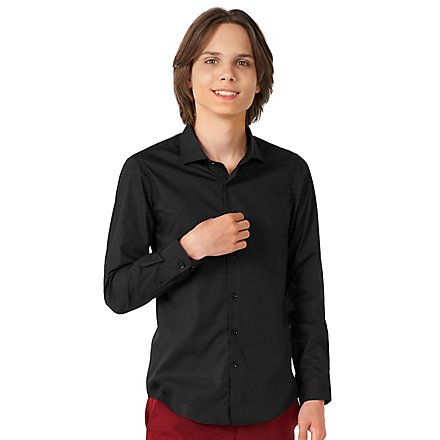 OppoSuits Teen Black Knight Hemd für Jugendliche