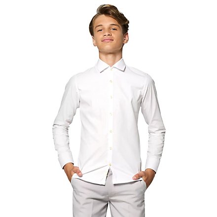 OppoSuits Teen White Knight Kinder Hemd