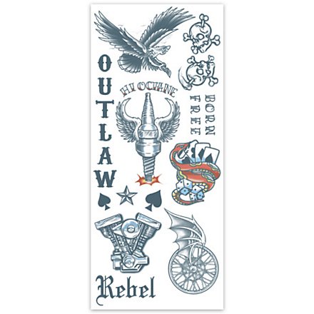 Outlaw Klebe-Tattoo